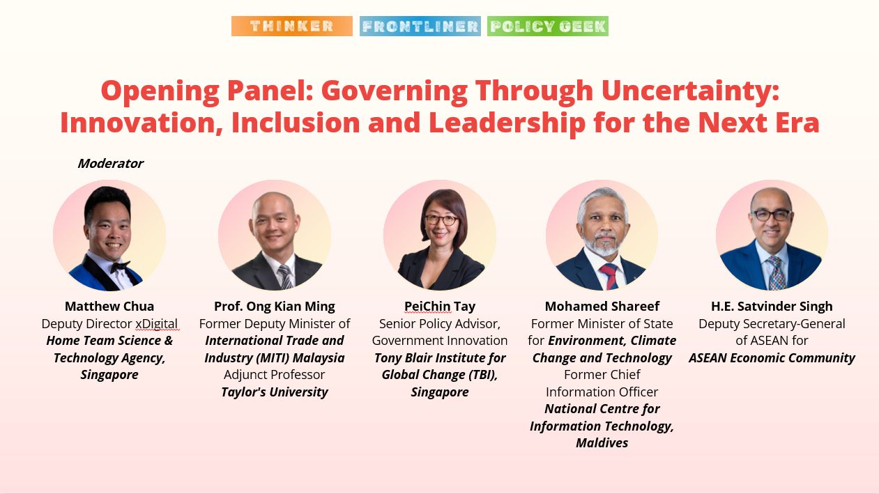 thumbnail for Opening Panel: Governing Through Uncertainty: Innovation, Inclusion and Leadership for the Next Era 